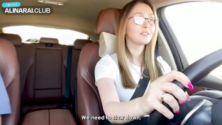 Stepmom Blows And Fucks Her Stepson In The Car - Alina Rai
