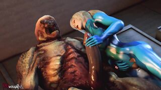 Samus Aran Alien Encounter