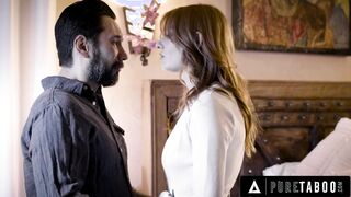 PURE TABOO Depressed Widower Uses Stepson's Rizz To Fuck His Late Wife's Look-alike Lacy Lennon