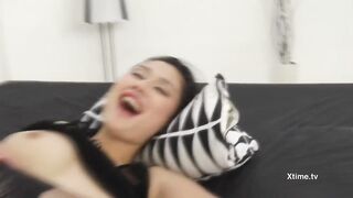 Two Giant Cocks For An Asian Girl - Rita Akira