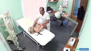She's trying to explain to her Doctor that she LOVES ROUGH SEX - Fake Hospital