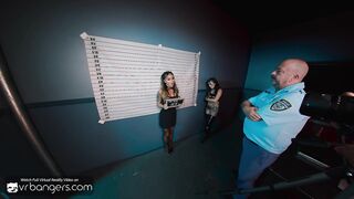 VR Bangers: Two Sexy Asian Sluts Suck Huge Dicks In A Hardcore Jail Orgy pt.1