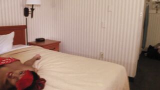 Dick sucking SLUT Angel Love makes magic on my Dick with her tongue
