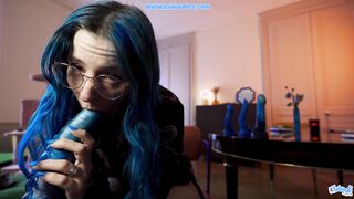 This toy will make your boss cum like a Daemon - POV Role Play by a Hairy Frenchwoman