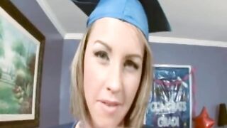 18 year old Bella's graduation fuck ceremony!