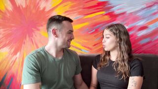 Cute Latina Girl Next Door Invites White Guy Into Her Apartment