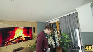 SWAP4K. Kinky threesome with sexy blonde sluts Veronica Leal and Daruma Rai