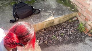 I caught my neighbor's daughter, a graduate, drinking and punished her with a bottle in her ass