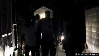 BLACKEDRAW Four College Girls In INSANE BBC Gangbang