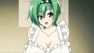 Green Haired Beauty Loves Using Her Huge Tits to Pleasure a Big Cock