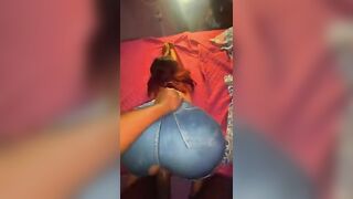 I rip my neighbor's pants and we fuck until we end up in her ass