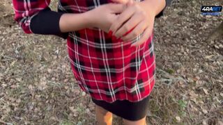 කැලේ පැනලා හුකා ගත්ත ටානි නංගි / Public sex in famous jungle almost caught
