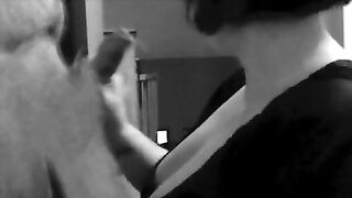 Kinky Goth Sucks Uncut Cock
