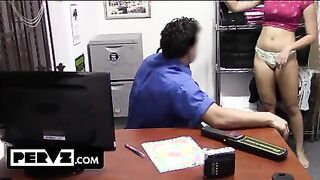  Shoplifter's Biggest Nightmare - A Back Room Deal With The Big Dick Security Guard