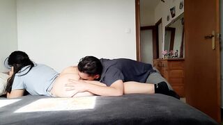 FUCKING MY STEPSISTER WHILE TALKING ON THE PHONE WITH HER CUCKOLD BOYFRIEND
