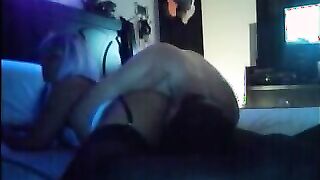 hot couples full length homemade sex tape w black light and watching porn