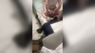 smothering wasnt enough so i pegged his ass