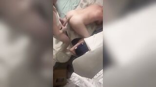smothering wasnt enough so i pegged his ass
