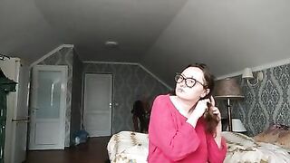 mommy drinking her morning coffee with milk
