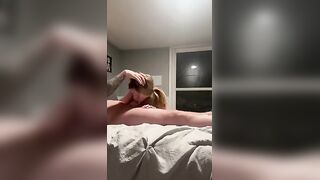 I told her she couldn’t make me cum in 2 minutes but she did!