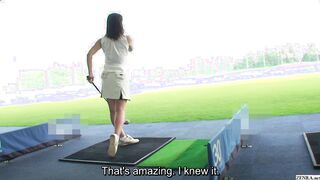 Japanese MILF golf date and love love at love hotel