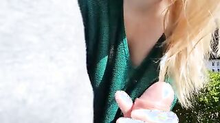 MEGA Public! Parkplatz Quicky mit XXL Sperma Happy End