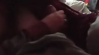 Me & my girl getting freaky at our friends bedroom