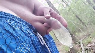 deep woods piss in a condom