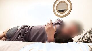 ホテルに着くなりムラムラしてきたので、着衣のまま愛撫無しで挿入 ～それでも４回もイってくれる教え子を、いつもと違う角度のアップ撮影で～