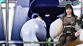 i cant decide if he’s lucky or what - Raven x Beast Boy Rule 34 hentai