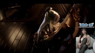 Dominated by Ningguan. Genshin Impact hentai porn react!