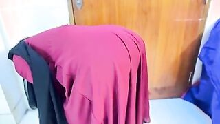 Hot Big Butt & Big Tits Egypt Beautiful Maid Cleaning Boss's Room & Make Him Seduce For Fucking Her