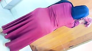 Hot Big Butt & Big Tits Egypt Beautiful Maid Cleaning Boss's Room & Make Him Seduce For Fucking Her