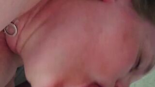 Quick BJ to get him ready before he fucked me.