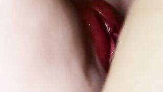 Sweet wet beautiful pussy close up fucked very hot