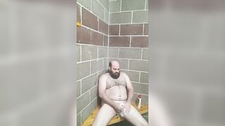 Campground shower Masturbation