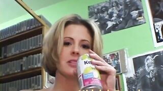 Tall solo sexy blonde Riley Brooks