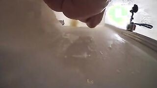 Hot MILF gets soapy and stretched out in the shower by BBC dildo