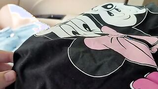 Hot College Girl 18+ in Sexy Bra Teasing My Cock and lets Me Only Touch Her Big Natural Boobs