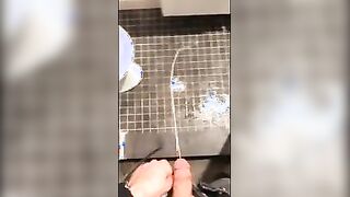 LONG NIGHT OF DRINKING -- CAME HOME -- TOOK TURNS MISSING THE TOILET ;)