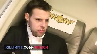 Madison Parker between the pilot and the co-pilot