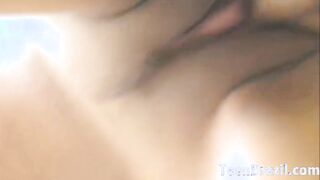 Petite Brazilian Teen gets her Pussy Pounded by Large Dick