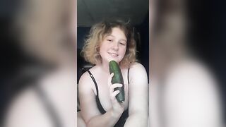 PLAYING WITH A CUCUMBER | Fansly - starjoannaxxx