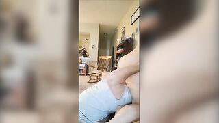 Gentle FemDom on the couch turns into a creampie