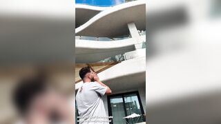 Teen gives me a blowjob while her boyfriend goes to another room (dialogues in Italian)