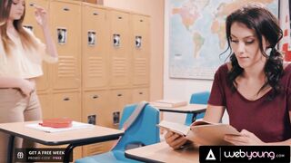 Gorgeous Busty College Girl Finally Gets to Fuck Her Long-Time Crush! SHE FINGERED HER GOOD!