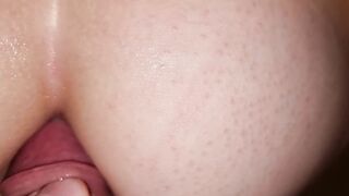 Very painful anal. Stepbrother fucks my point without sparing me and cums in my hole.