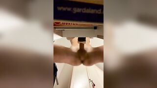 Fleshlight stretched by fat cock