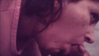 My friend stays in my room and I give him oral sex he comes in my mouth