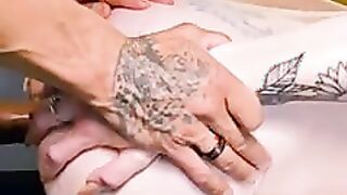 Fucked Her Period-Soaked Pussy Raw on the Table